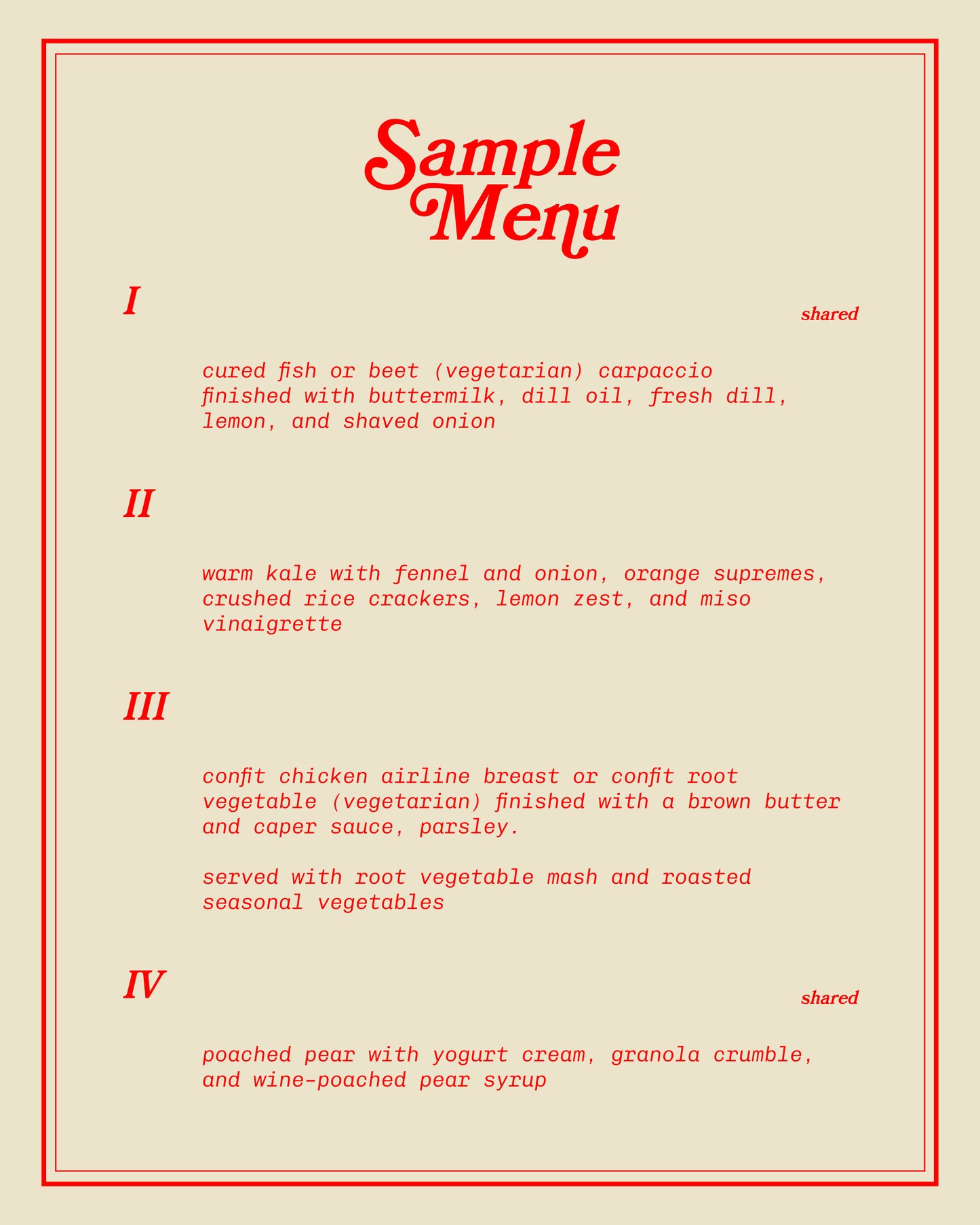 Valentine's Day Dinner